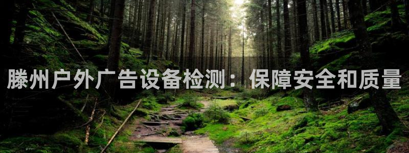 杏宇平台主管：滕州户外广告设备检测：保障安全和质量