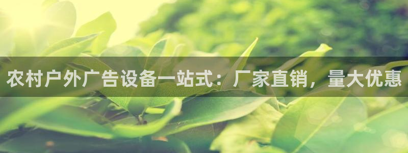 杏宇官方平台官网下载：农村户外广告设备一站式：厂家直销，量大优惠