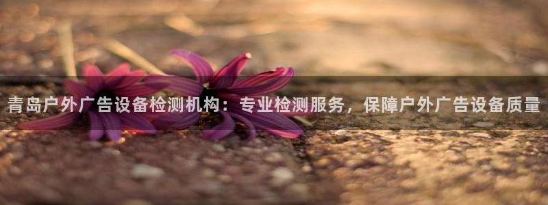 杏宇官方平台官网下载：青岛户外广告设备检测机构：专业检测服务，保障户外广告设备质量