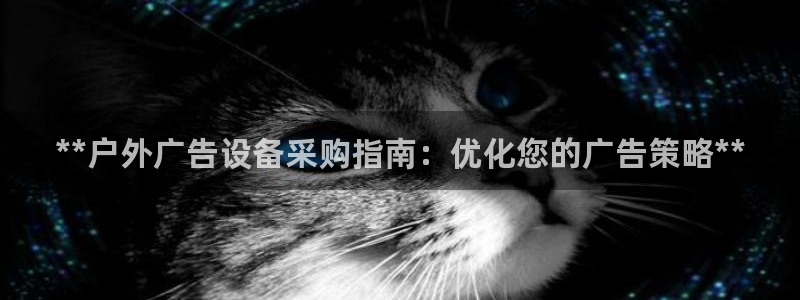 杏宇平台总代理是谁：**户外广告设备采购指南：优化您的广告策略**