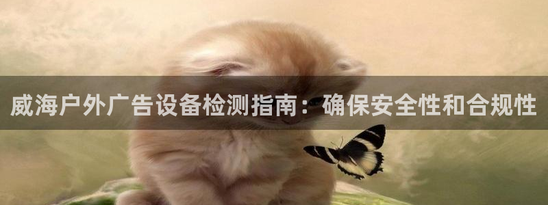 杏宇平台登录步骤图：威海户外广告设备检测指南：确保安全性和合规性